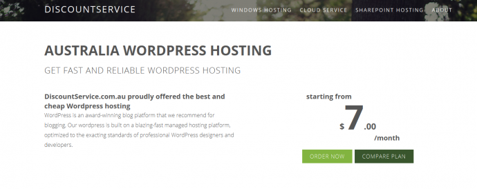 Best Windows Hosting for WordPress Australia Based discountservice.biz